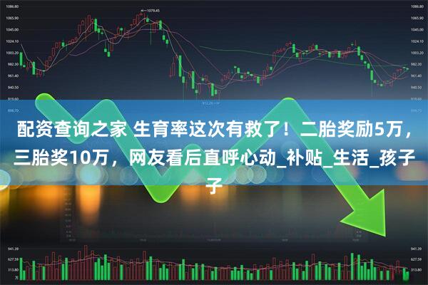 配资查询之家 生育率这次有救了！二胎奖励5万，三胎奖10万，网友看后直呼心动_补贴_生活_孩子